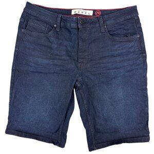 Artful Rebel Mens 36 Dark Casual 90s Y2K Denim Shorts design pockets
